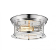 2 Light Flush Mount Light-Clear Seedy