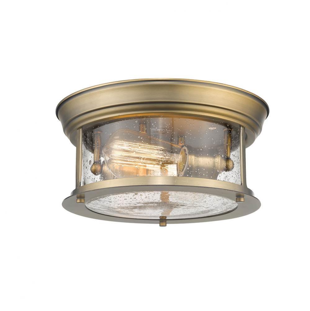 Z-Lite Lighting BRASS TONES 727F10-HBR Flush Mount - Brass