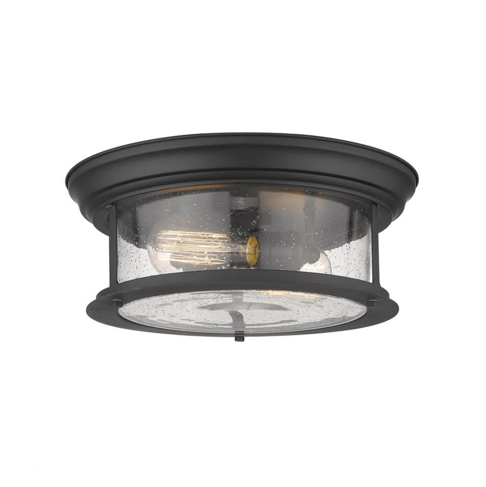 Z-Lite Lighting BLACK 727F13-MB Flush Mount - Black