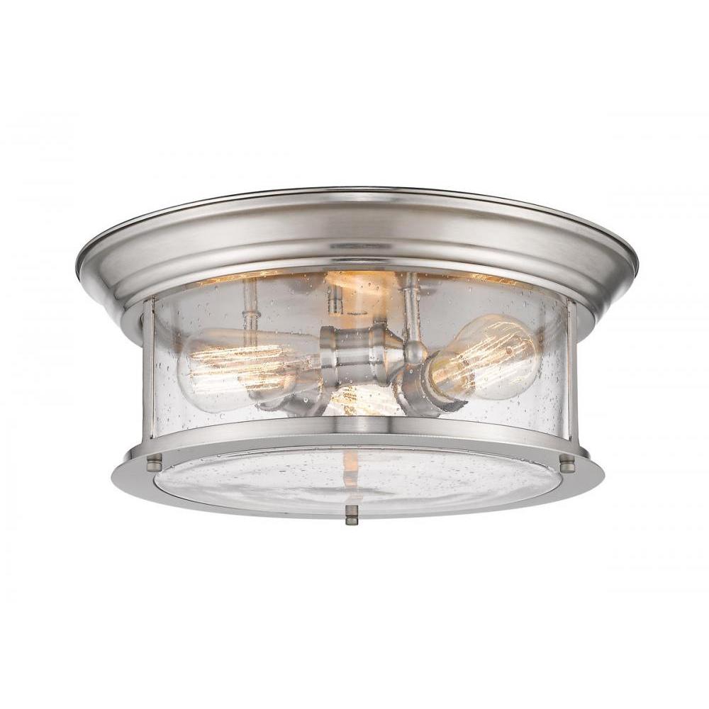3 Light Flush Mount Light-Clear Seedy