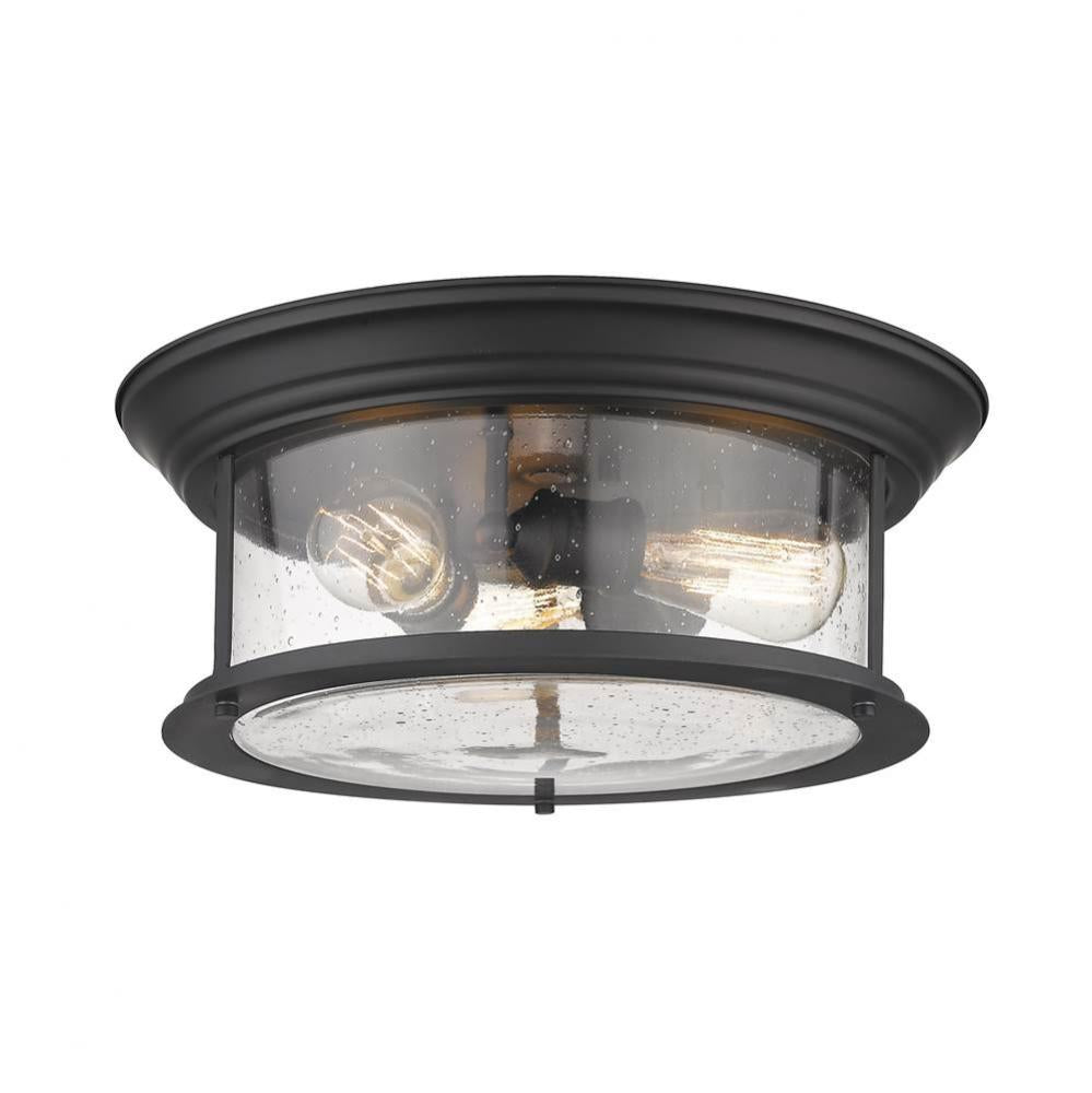 Z-Lite Lighting BLACK 727F16-MB Flush Mount - Black