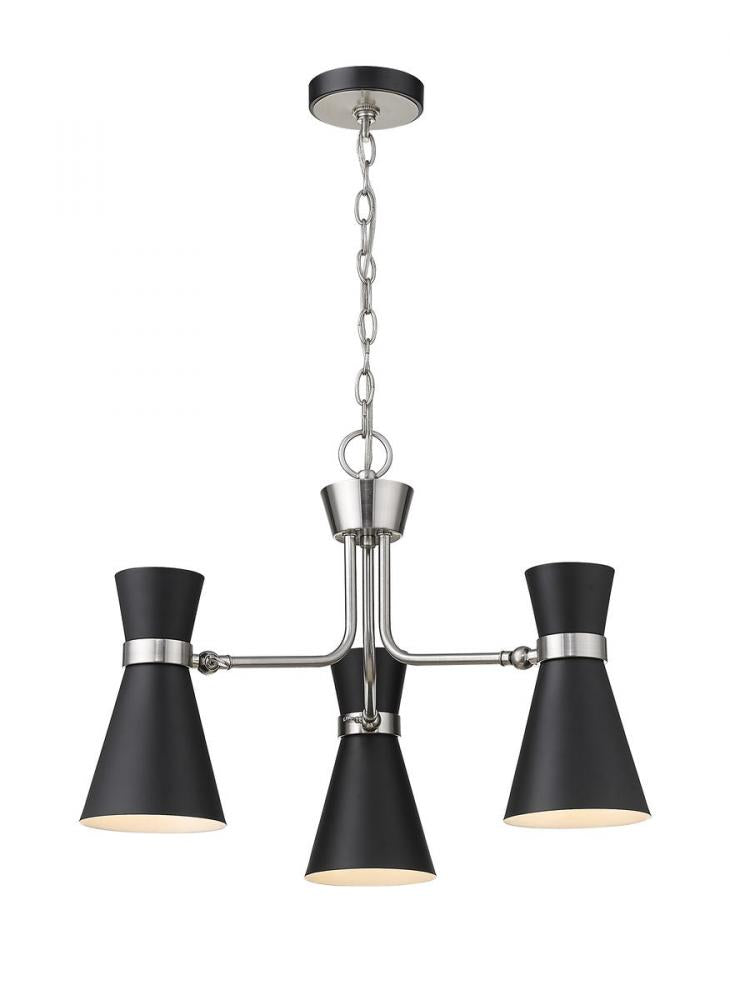 Z-Lite Lighting 728-3MB-BN Chandelier Modern - Nickel