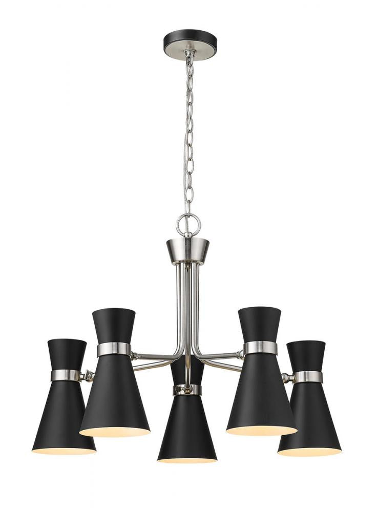 Z-Lite Lighting 728-5MB-BN Chandelier Modern - Nickel