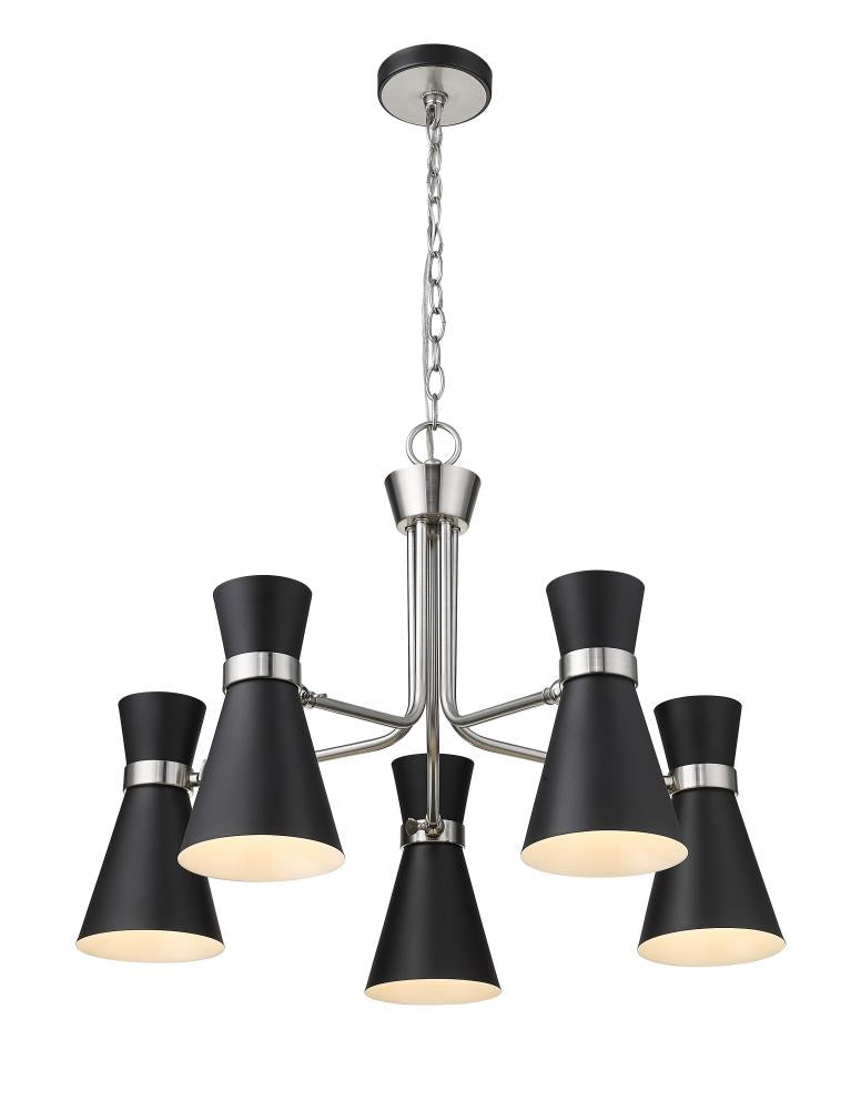 Z-Lite Lighting 728-5MB-BN Chandelier Modern - Nickel