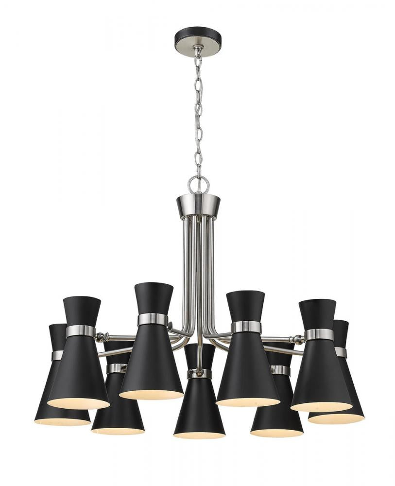 Z-Lite Lighting 728-9MB-BN Chandelier Modern - Nickel