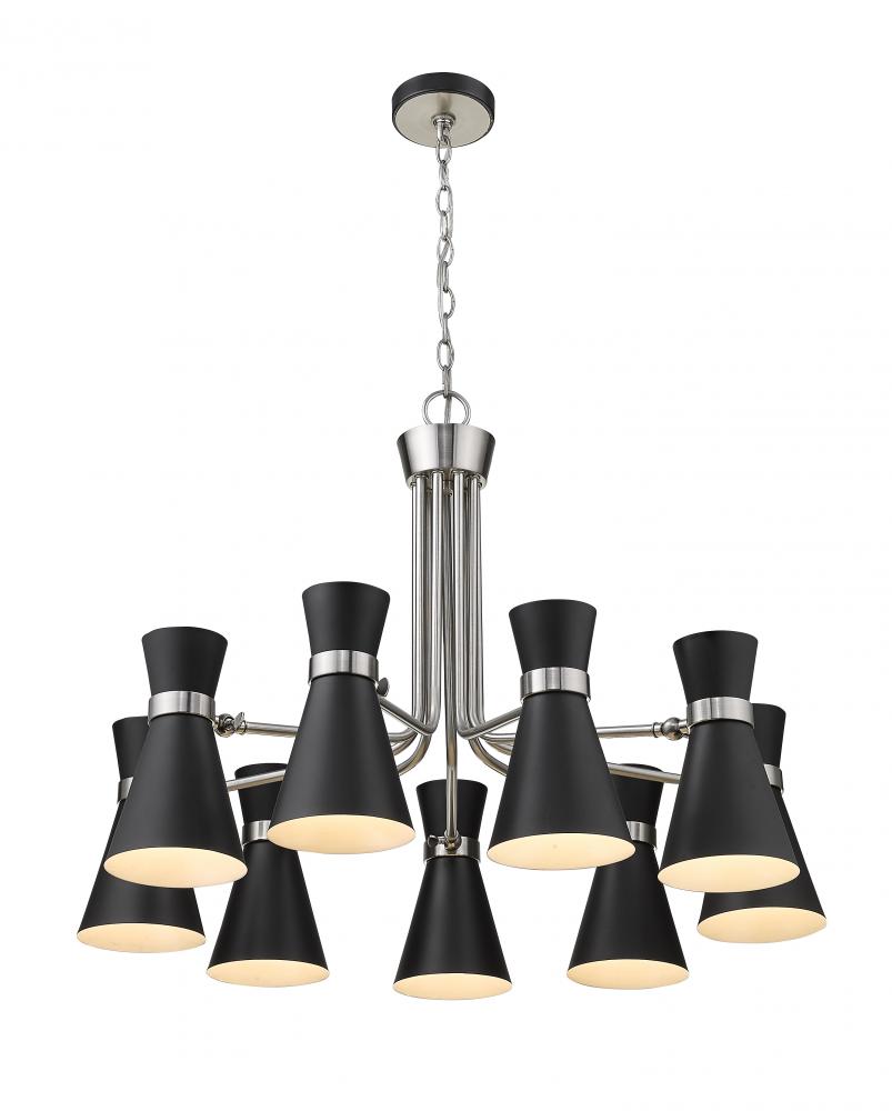 Z-Lite Lighting 728-9MB-BN Chandelier Modern - Nickel