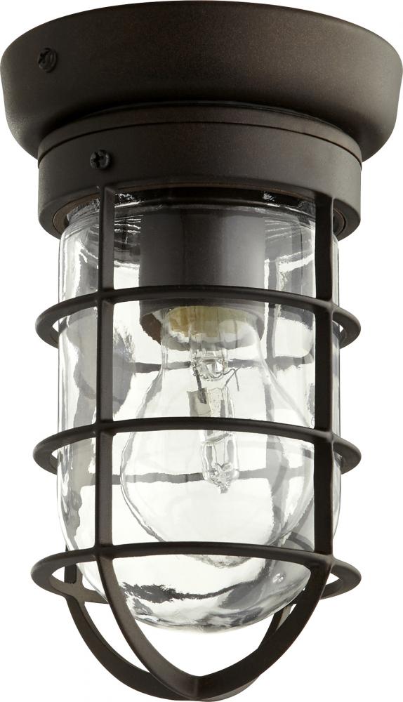 Quorum Lighting BOWERY 7282-86 Flush Mount Industrial - Oiled Bronze