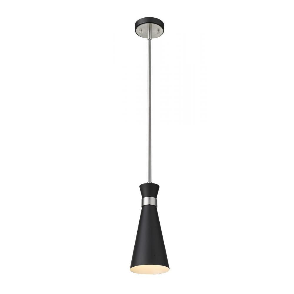 1 Light Pendant-Matte Black