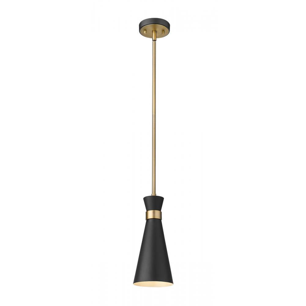 1 Light Pendant-Matte Black