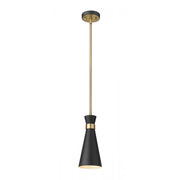 1 Light Pendant-Matte Black