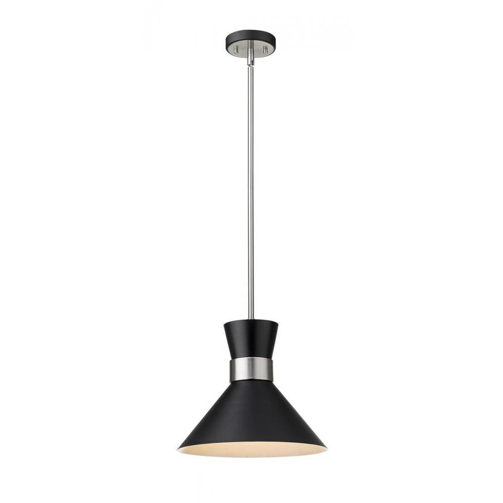 1 Light Pendant-Matte Black
