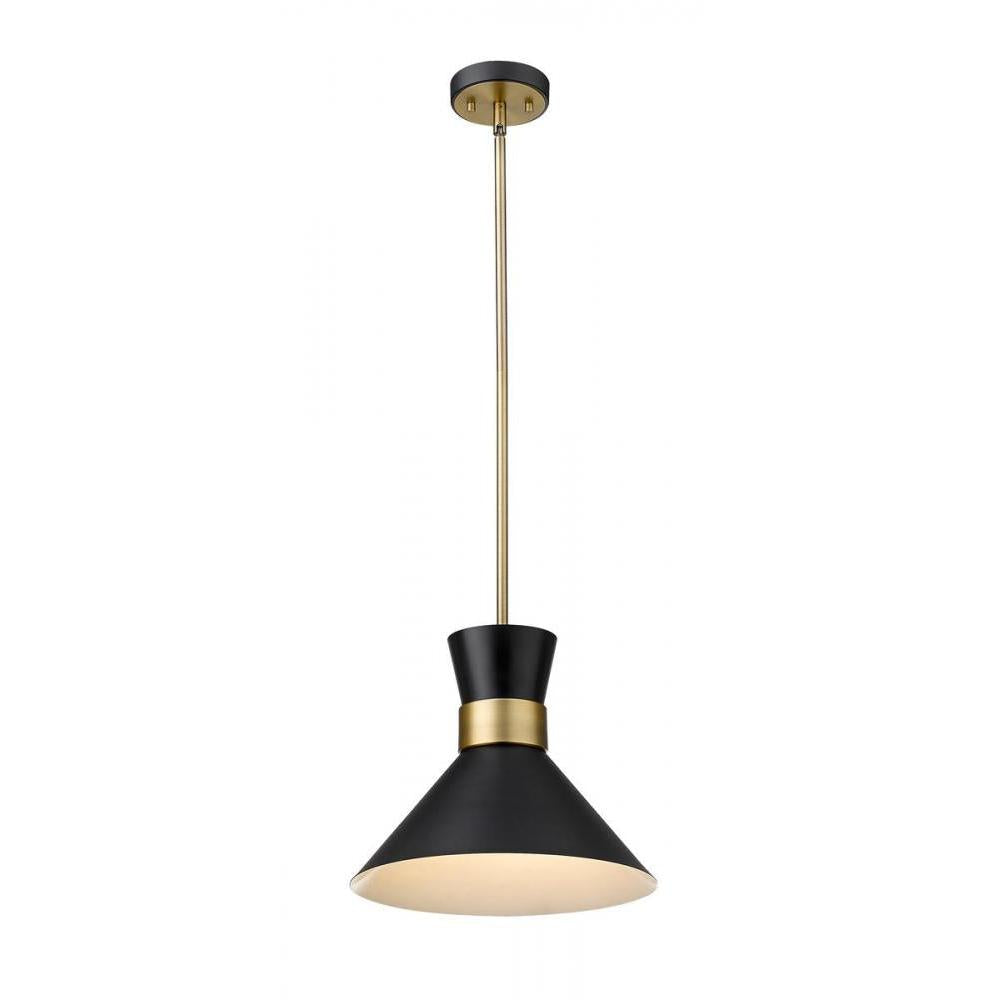 1 Light Pendant-Matte Black