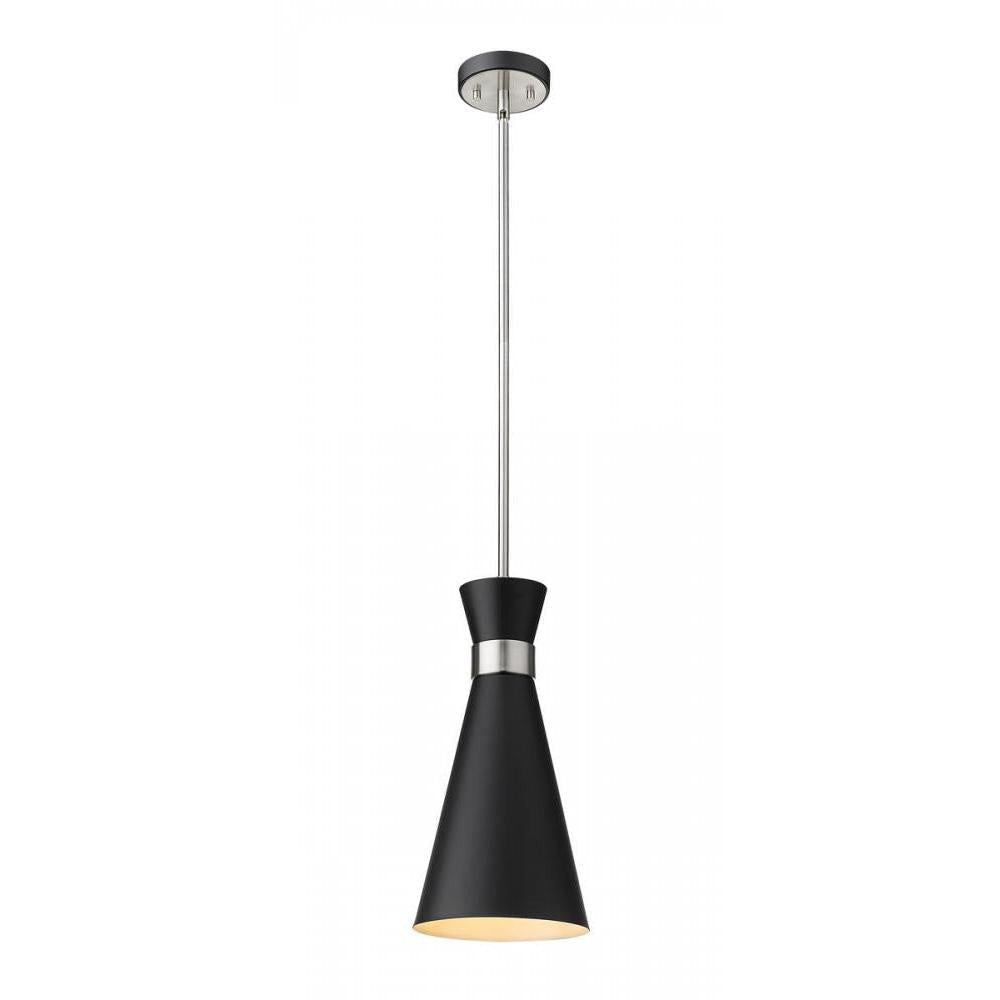 1 Light Pendant-Matte Black