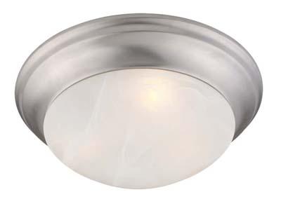 Livex Lighting OMEGA 7303-91 Flush Mount Transitional - Nickel