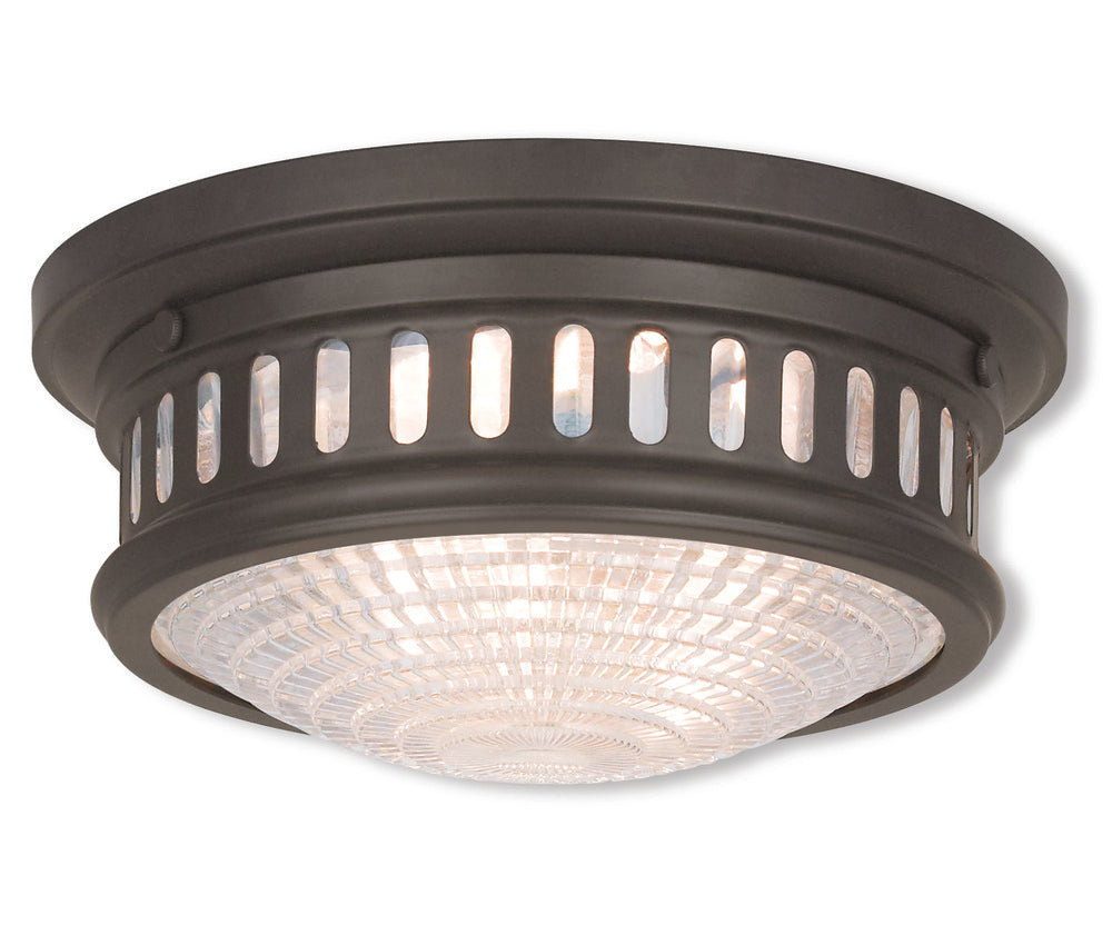 Livex Lighting BERWICK 73051-07 Flush Mount Transitional - Bronze