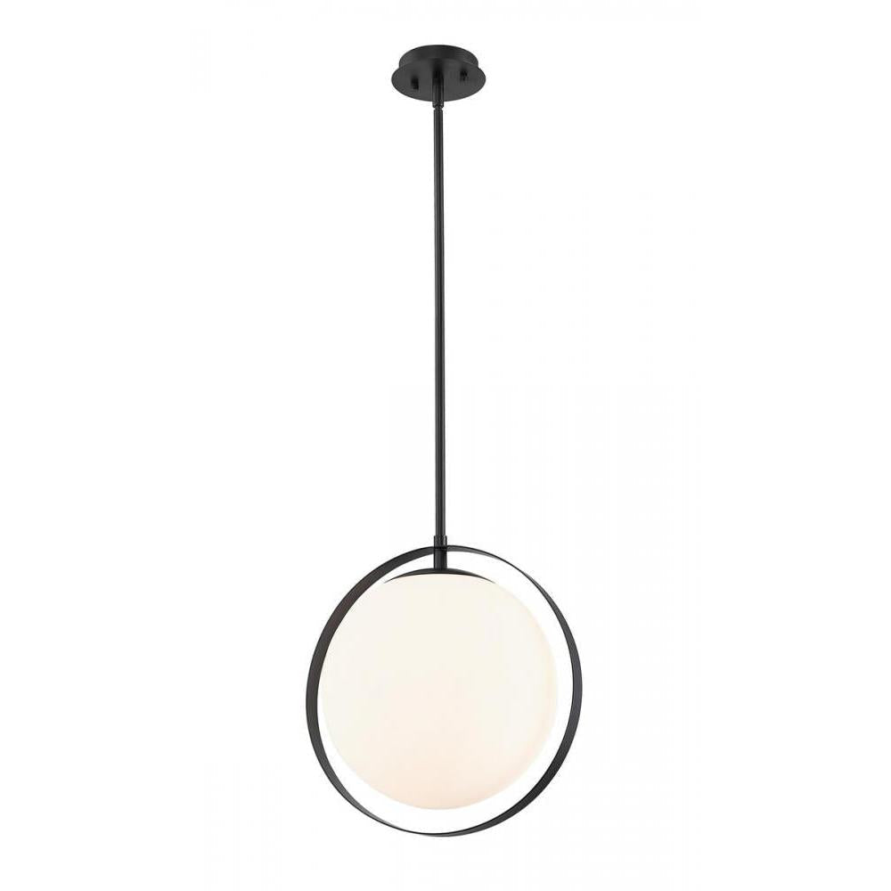 1 Light Pendant-Matte Opal