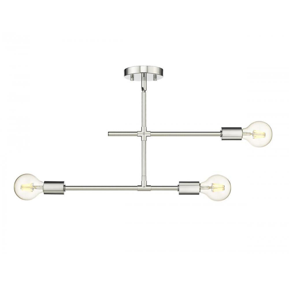 3 Light Semi Flush Mount Light