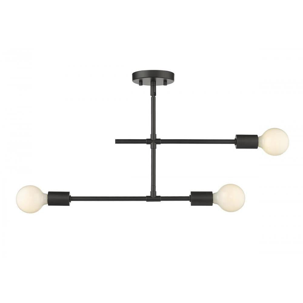 3 Light Semi Flush Mount Light