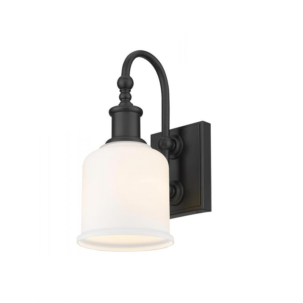 1 Light Wall Sconce-Matte Opal