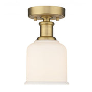 1 Light Flush Mount Light-Matte Opal