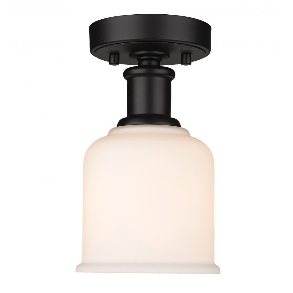 1 Light Flush Mount Light-Matte Opal