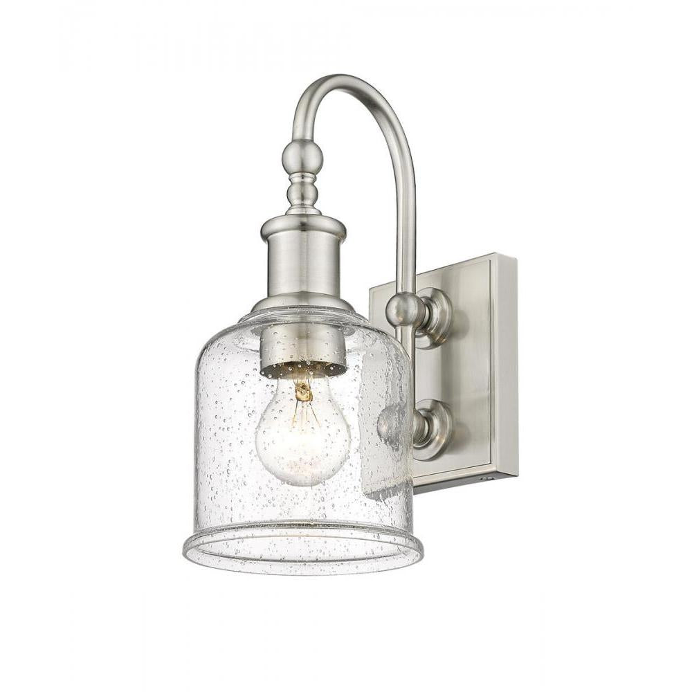 1 Light Wall Sconce-Clear Seedy