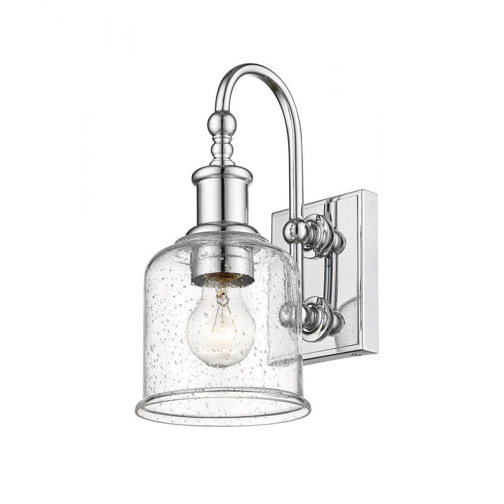 1 Light Wall Sconce-Clear Seedy