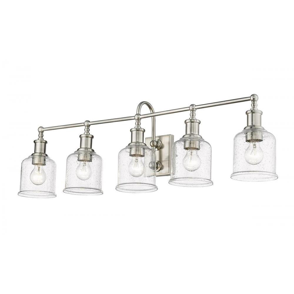 5 Light Vanity-Clear Seedy