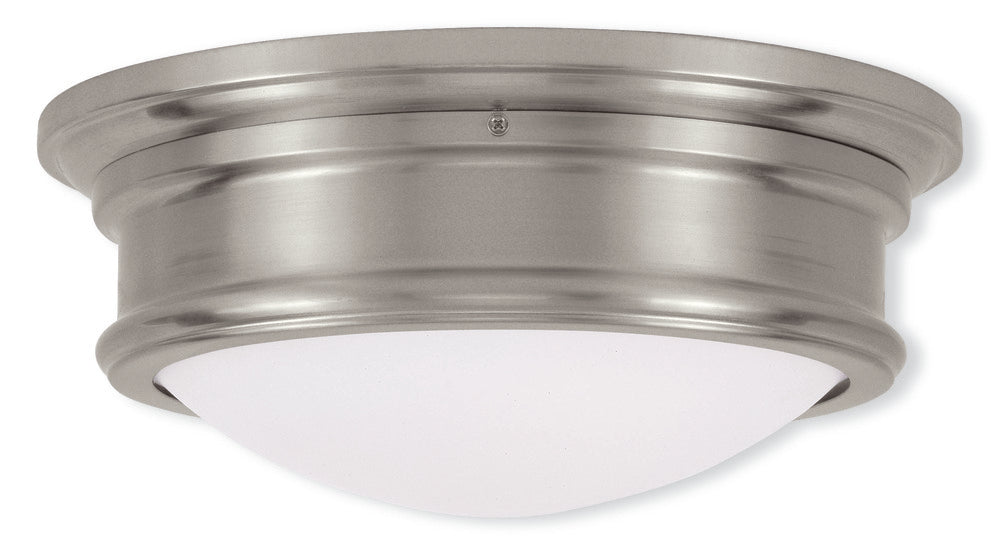 Livex Lighting ASTOR 7342-91 Flush Mount Transitional - Brushed Nickel