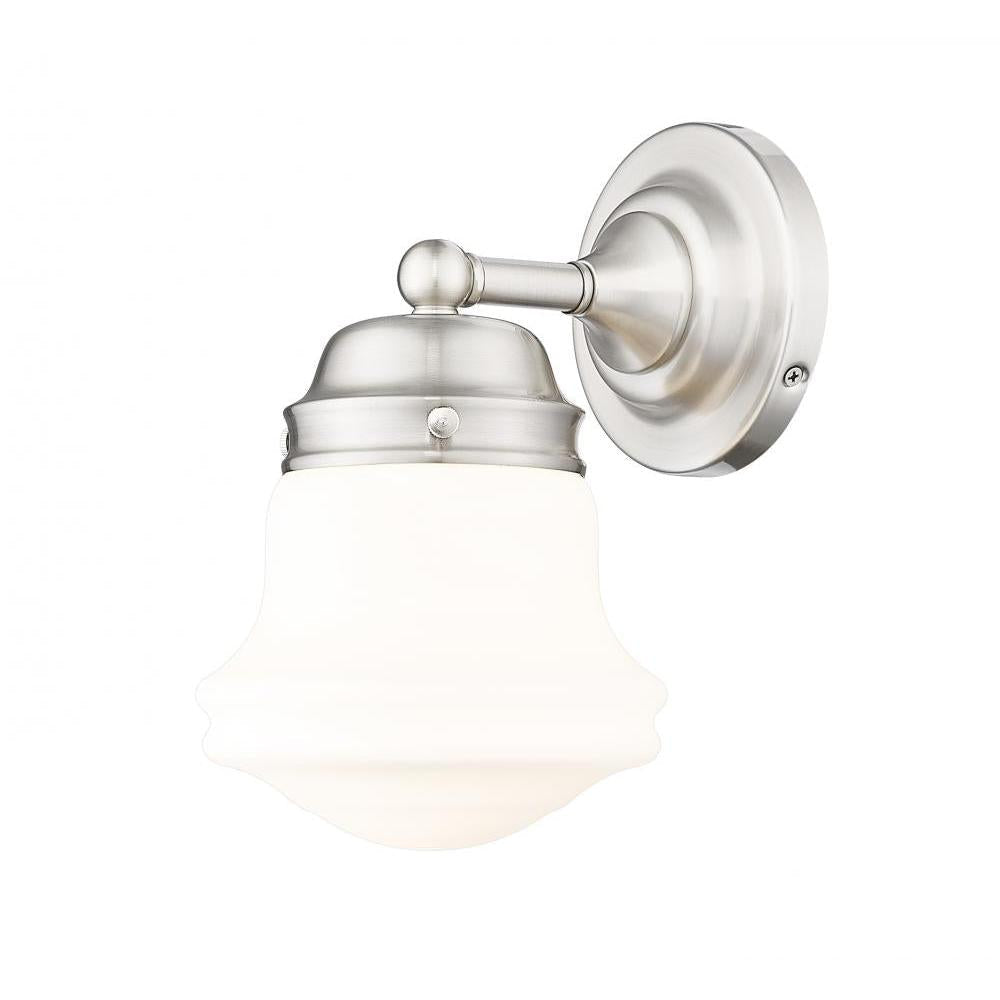 1 Light Wall Sconce-Matte Opal