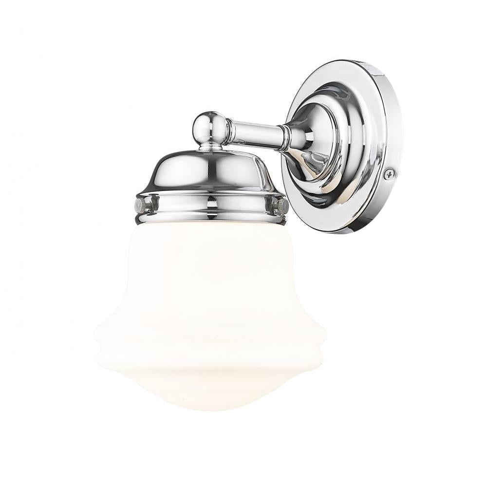 1 Light Wall Sconce-Matte Opal