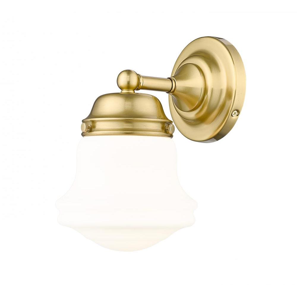 1 Light Wall Sconce-Matte Opal