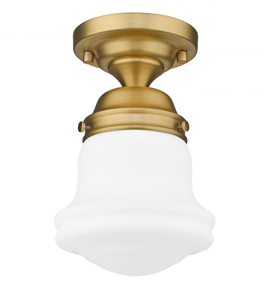 Z-Lite Lighting 735F1-HBR Flush Mount Americana - Brass