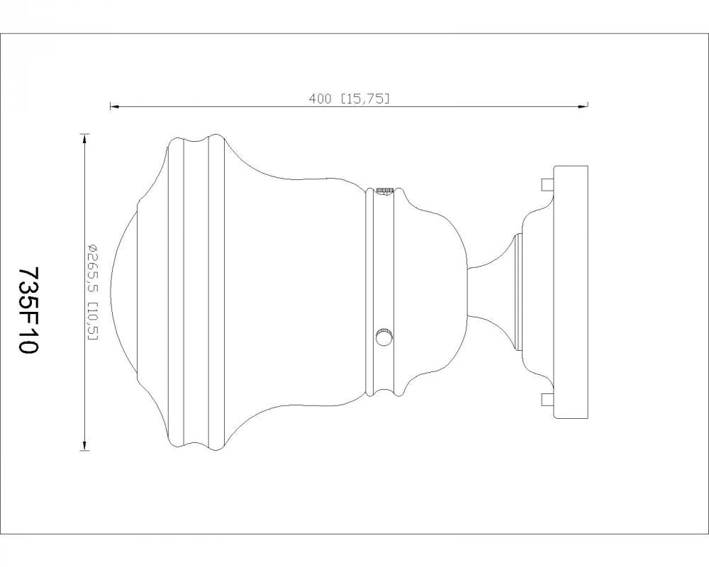 Z-Lite Lighting 735F10-CH Flush Mount - Chrome