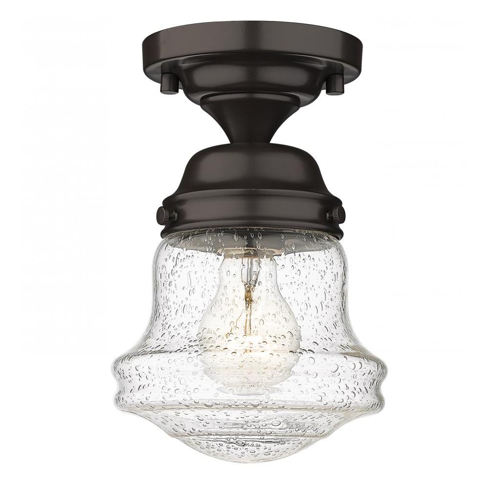 1 Light Flush Mount Light-Clear Seedy