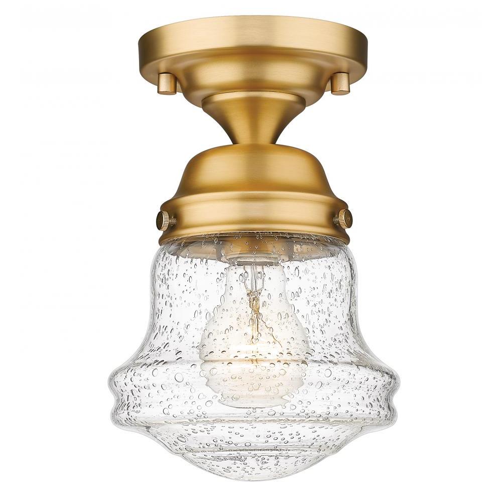 1 Light Flush Mount Light-Clear Seedy