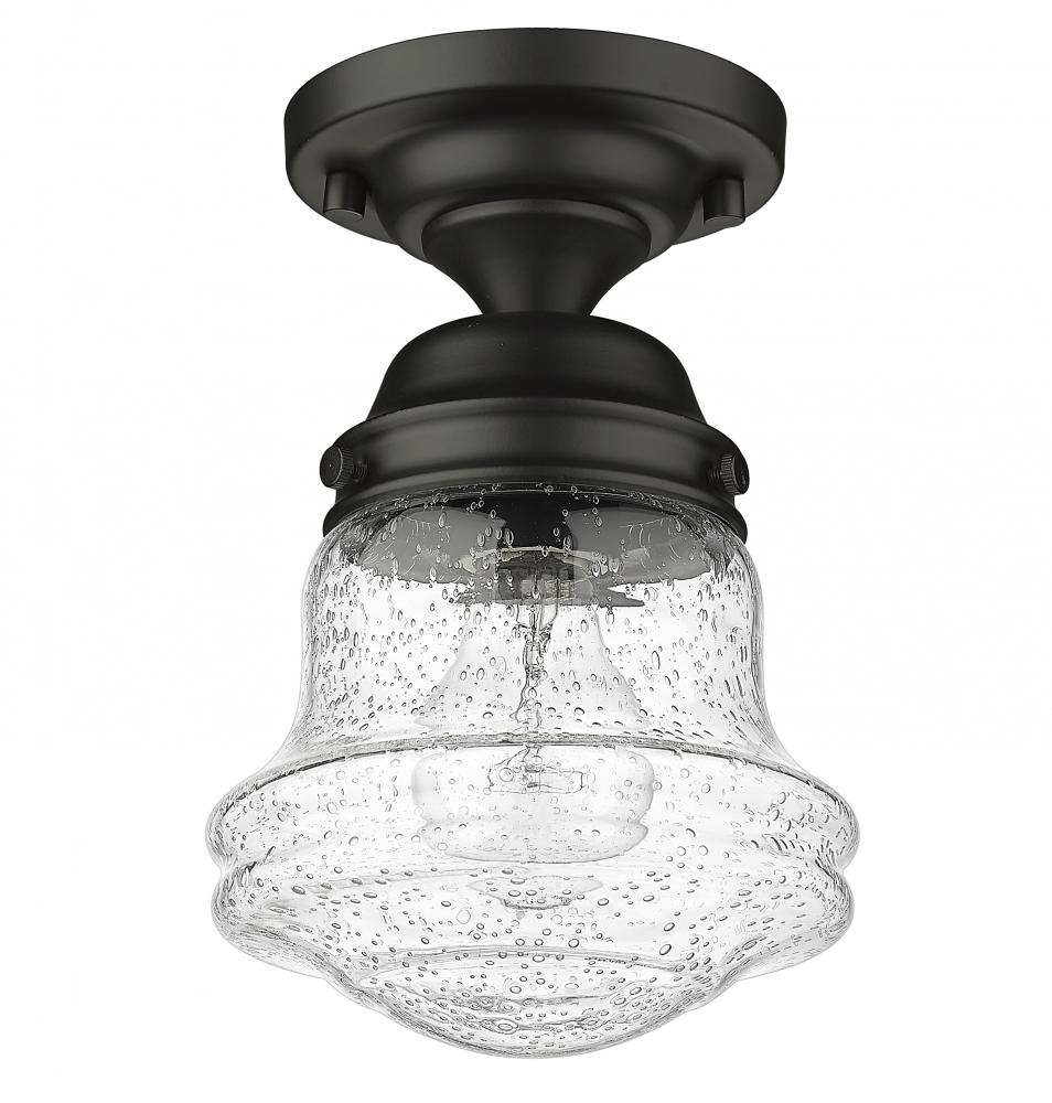 Z-Lite Lighting 736F1-MB Flush Mount Americana - Black