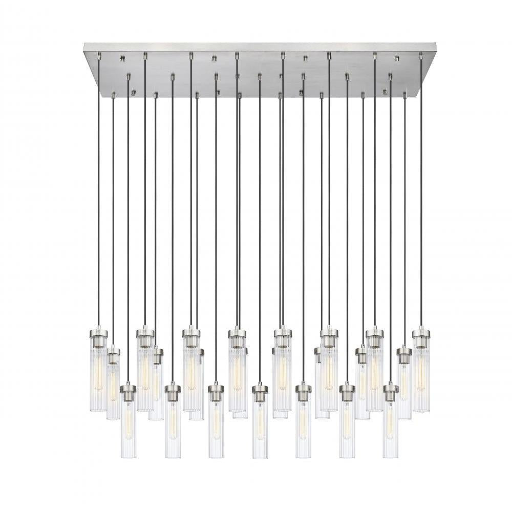 23 Light Linear Chandelier-Clear