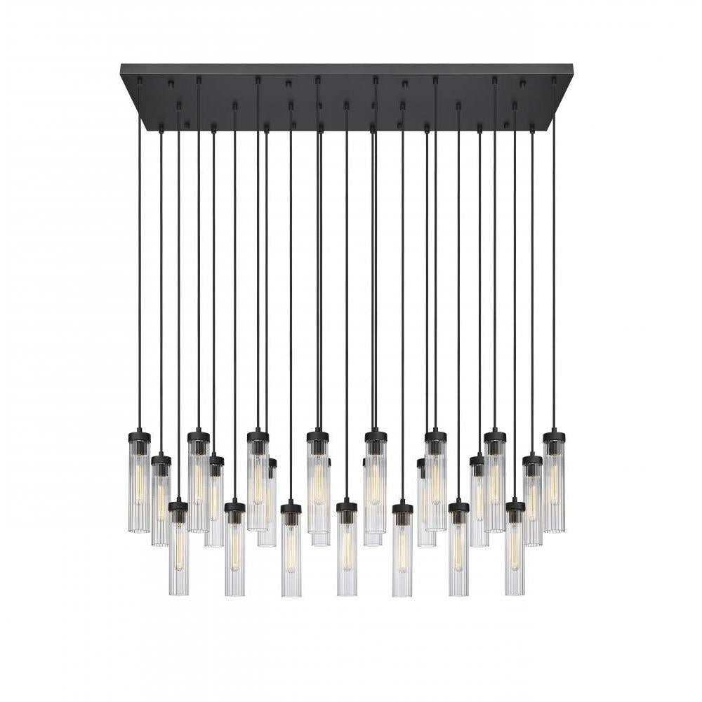 23 Light Linear Chandelier-Clear
