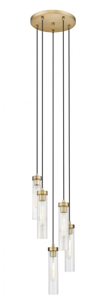 Z-Lite Lighting 740P-5R-RB Chandelier - Brass