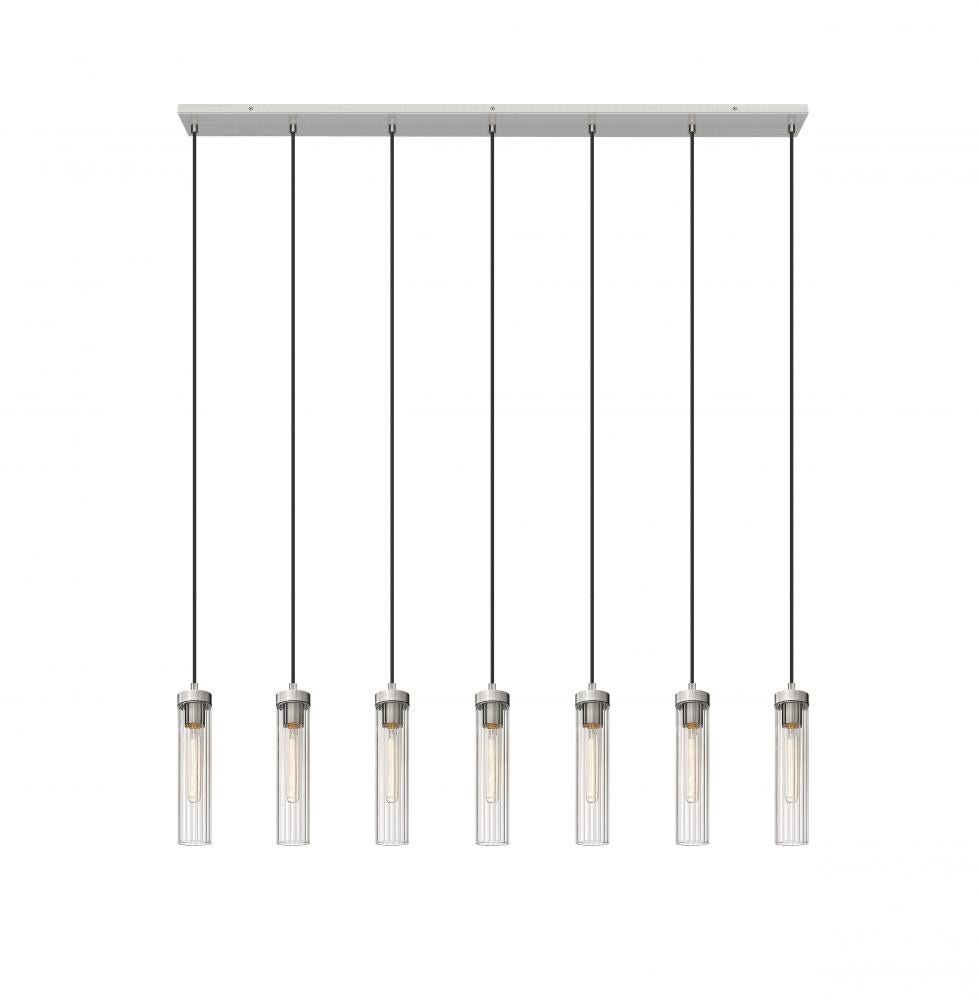 Z-Lite Lighting 740P-7L-BN Linear Chandelier - Nickel