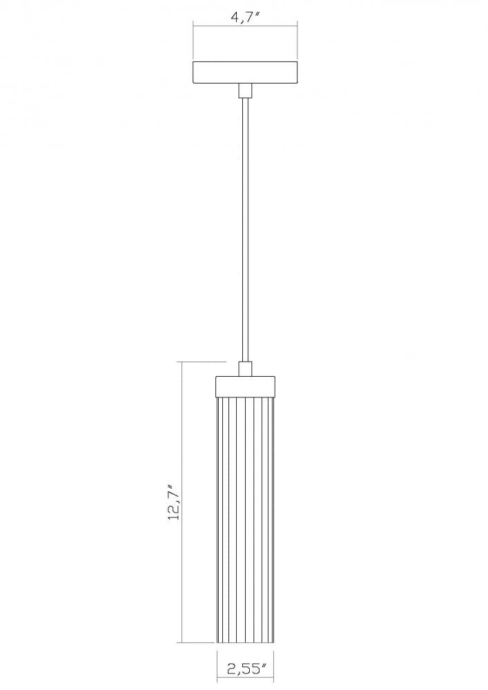 Z-Lite Lighting 740P-BN Pendant Industrial - Nickel