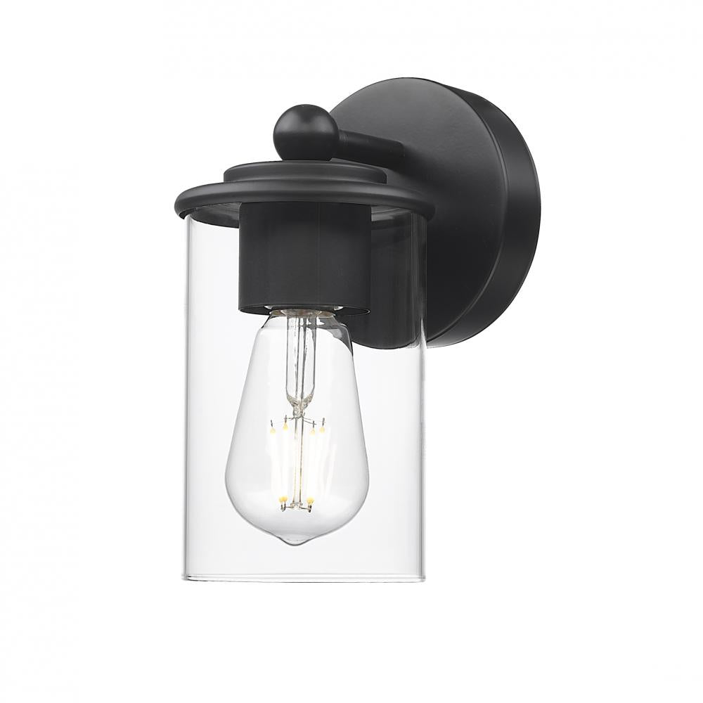 1 Light Wall Sconce-Clear