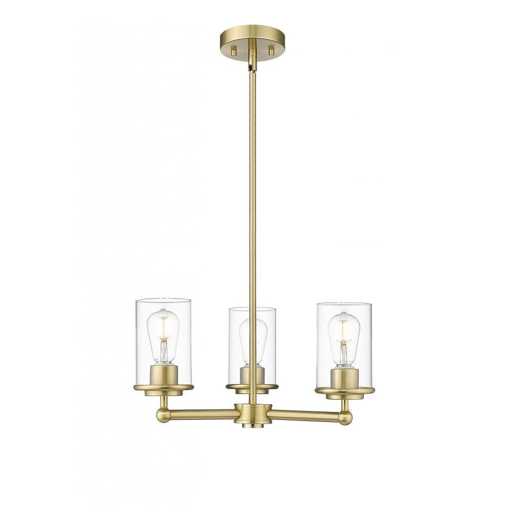3 Light Chandelier-Clear