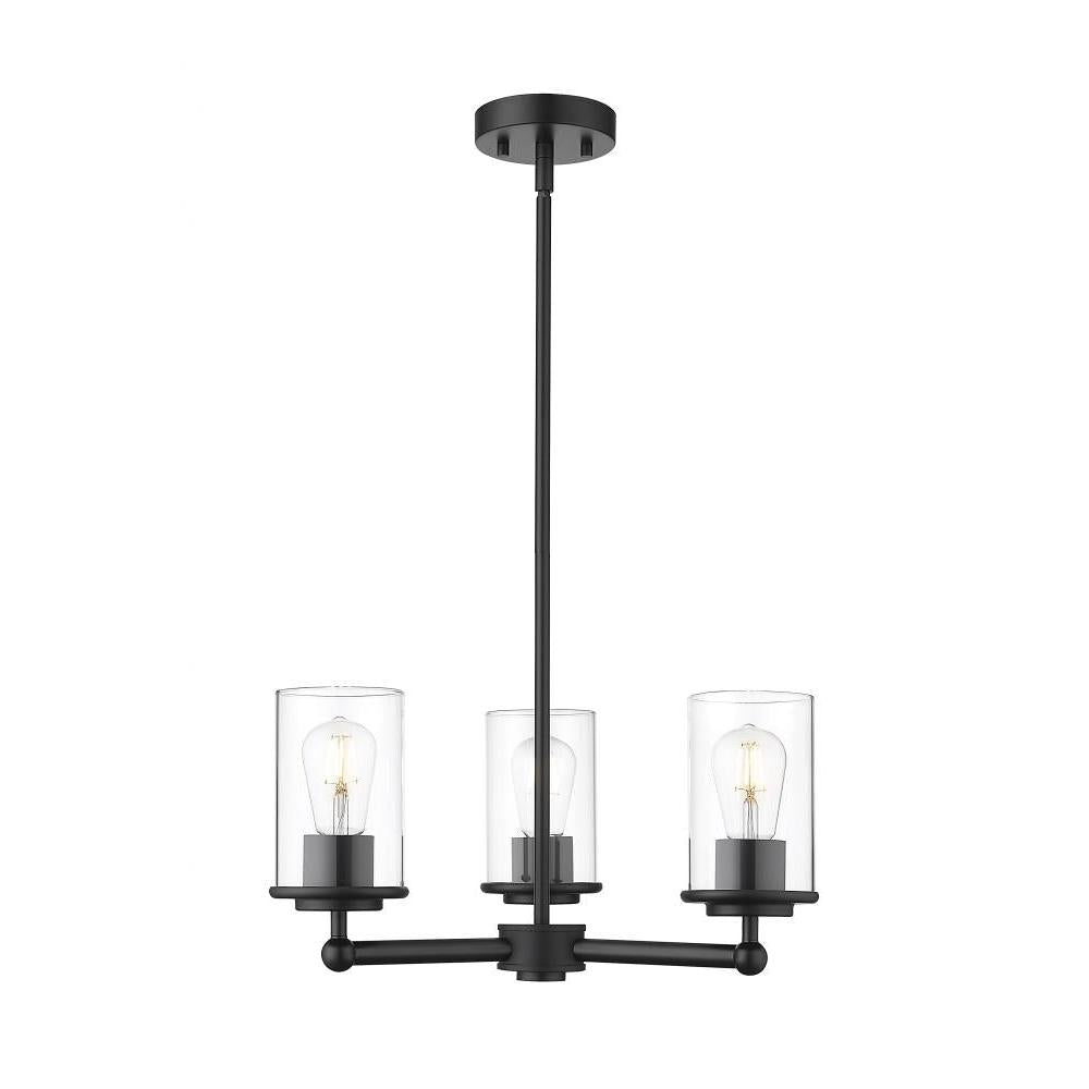3 Light Chandelier-Clear