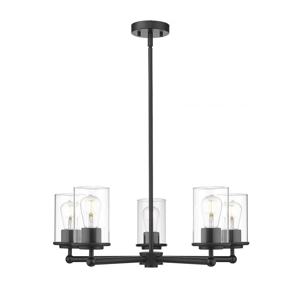 5 Light Chandelier-Clear