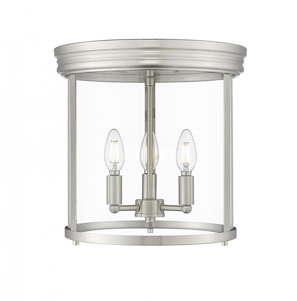 Z-Lite Lighting 742F13-BN Flush Mount Mid Century Modern - Nickel