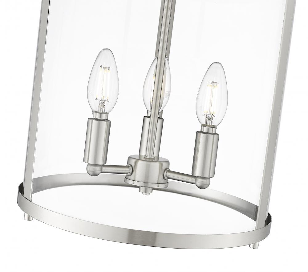 Z-Lite Lighting 742F13-BN Flush Mount Mid Century Modern - Nickel