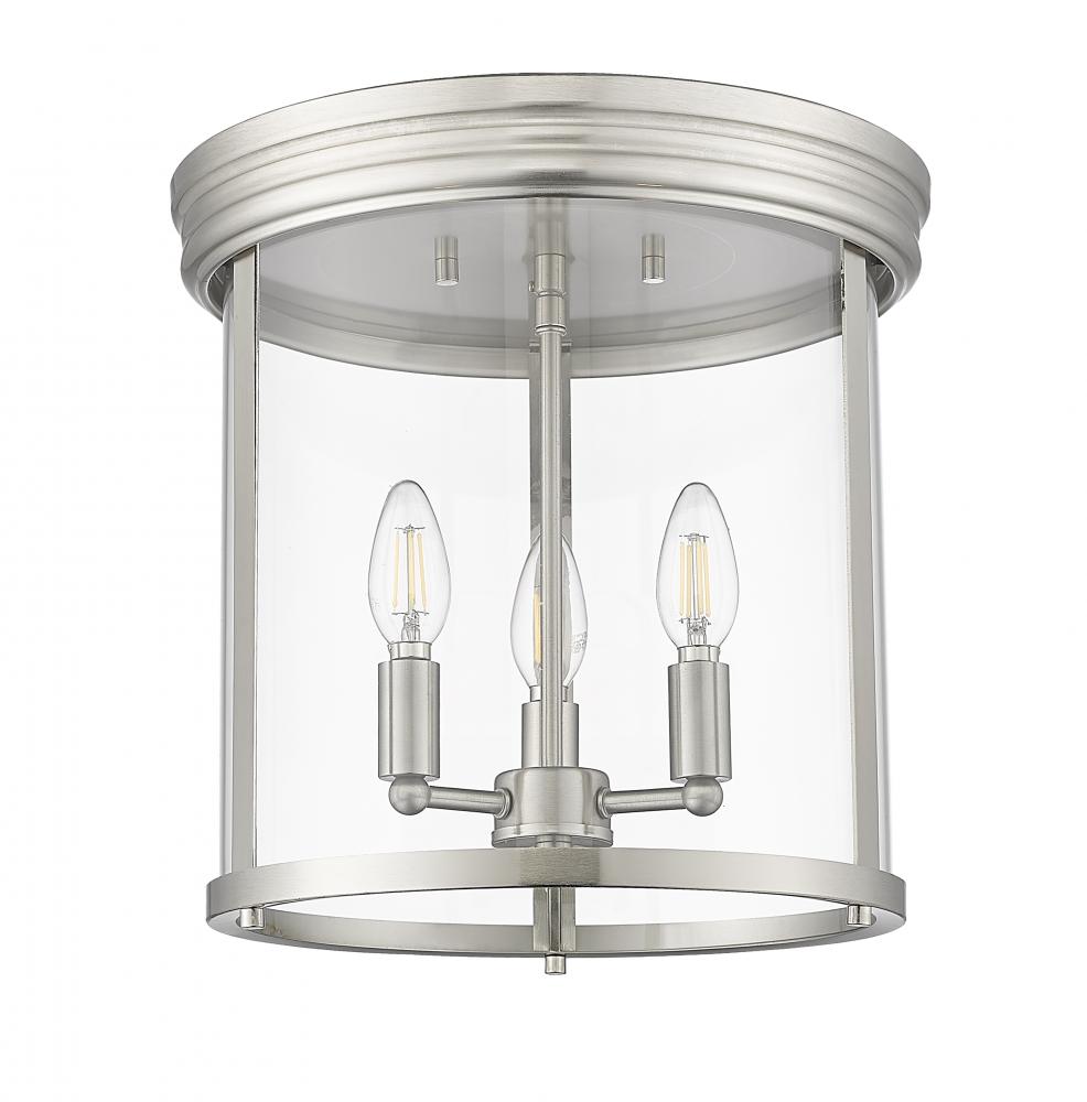 Z-Lite Lighting 742F13-BN Flush Mount Mid Century Modern - Nickel