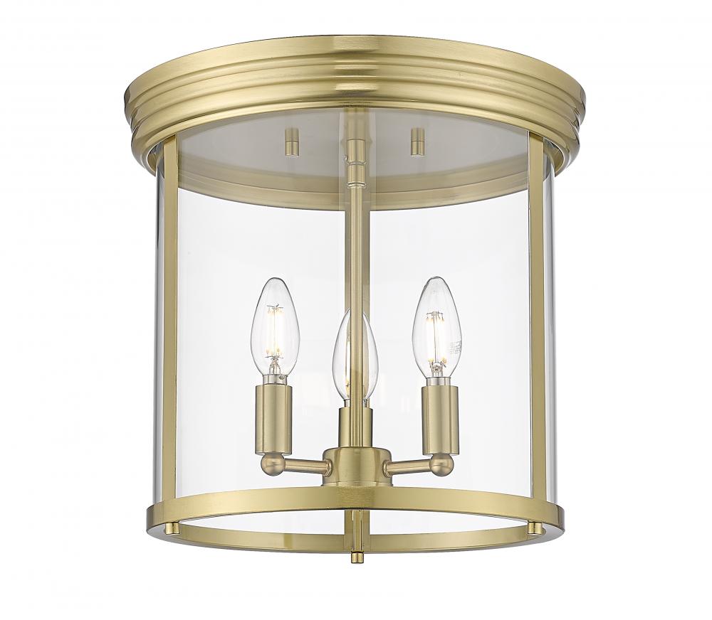 Z-Lite Lighting 742F13-LG Flush Mount Mid Century Modern - Gold